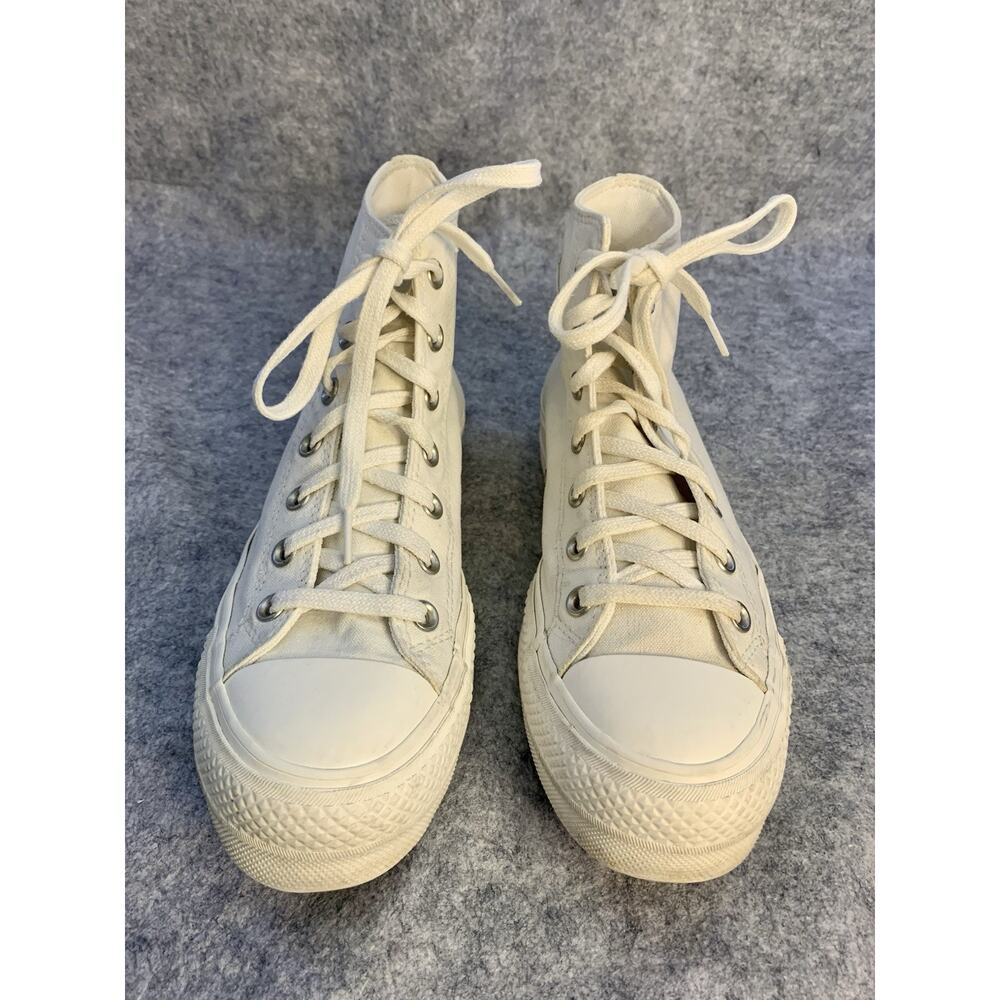 Converse Chuck Taylor All Star Lift High Top Cream Butterfly Platform W Size 7.5 - Picture 9 of 12